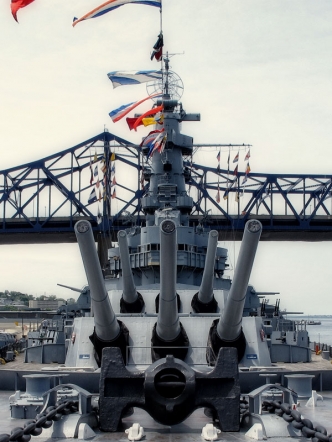 16 Inch Guns on USS Massachusetts