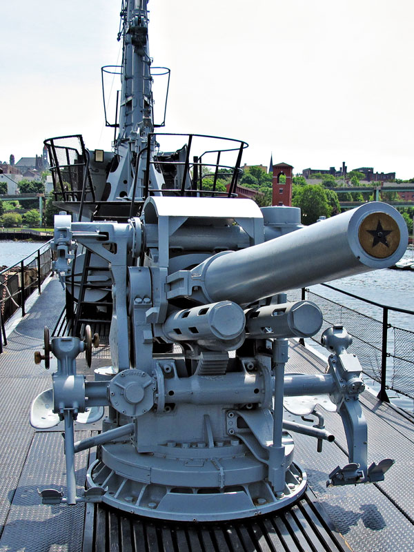 5 Inch 25 Cal. Deck Gun on USS Lionfish