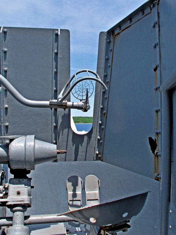 Bofors 40mm Gun on USS Massachusetts