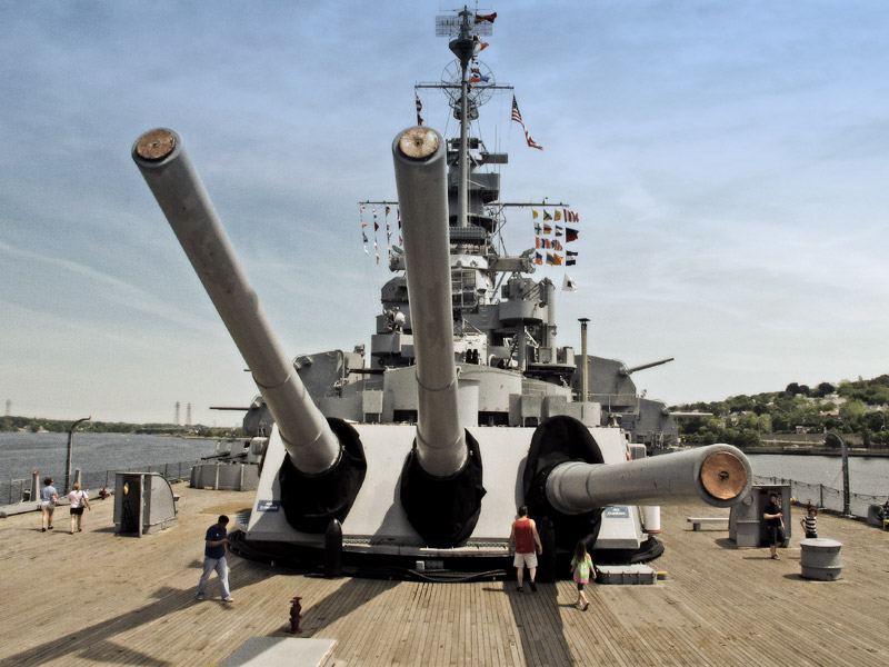 16 Inch Guns on USS Massachusetts