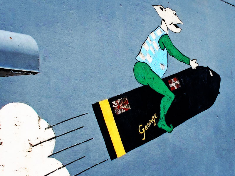 George the Gremlin on USS Massachusetts
