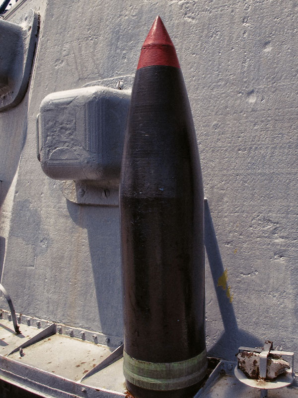16 Inch Shell Armor Piercing Shell on USS Massachusetts