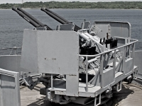 Bofors 40mm Gun on USS Massachusetts