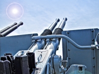 Bofors 40mm Gun on USS Massachusetts