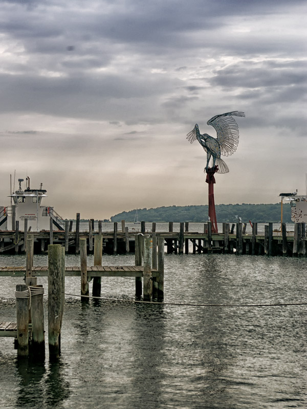 Metal Osprey in Greenport